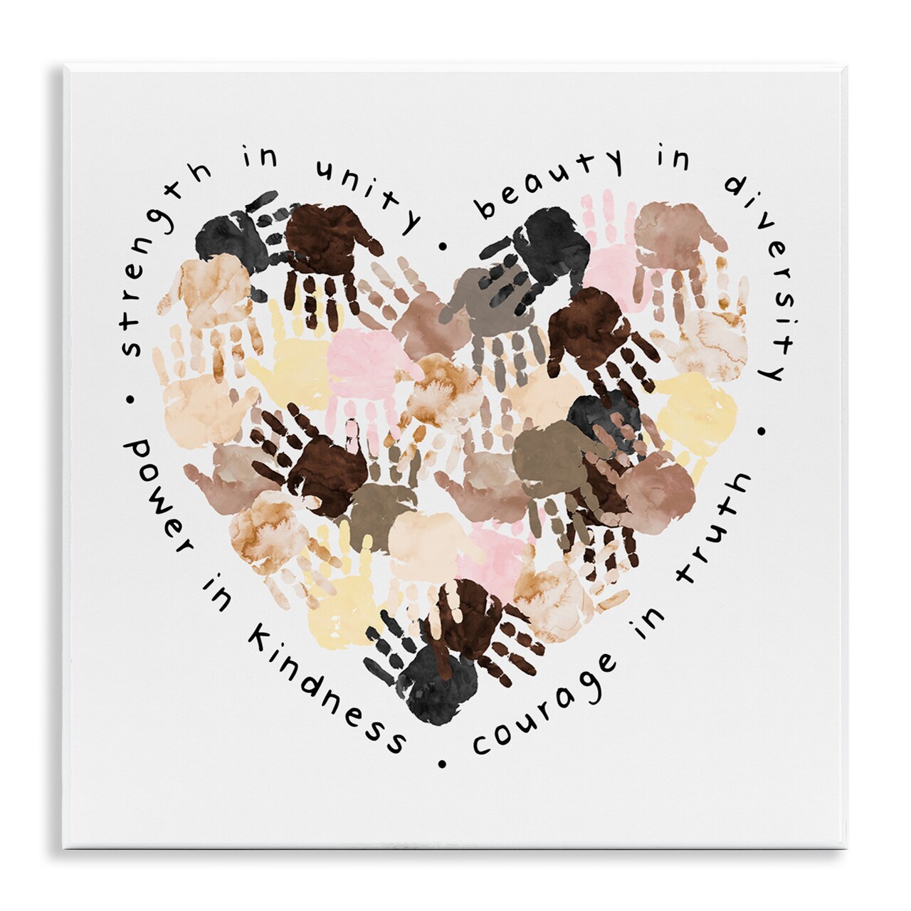 Stupell Industries Powerful Strength In Unity Heart Wall Plaque Art